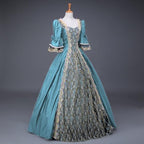 XUNRYAN Halloween Costumes Women Renaissance Dress 18th Century Victorian Ball Gown Mediveal Rococo Princess Queen Outfit