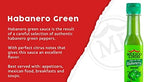 Mexico Lindo Green Habanero Hot Sauce | Real Green Habanero Chili Pepper | Enjoy with Mexican Food, Seafood & Pasta | 5 Fl Oz Bottles (Pack of 2)