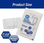 MED PRIDE Adhesive Island Dressing 2x3 in, Pack of 50 Sterile Bordered Wound Dressings, Highly Absorbent, Non-Stick, Latex-Free (2'' x 3.15'')