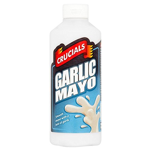 Crucials Garlic and Mayo Squeezy Sauce 500ml, Pack of 3 | Don't Forget About : tartar sauce egg mayo sandwich filler alioli garlic spanish dip rustlers burgers sandwich