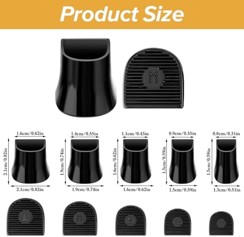 10 Pairs High Heel Protectors, 5 Sizes Heel Stoppers Anti-Slip Noise Heels Caps Covers Heels Replacement Tips for Wedding, Grass, Gravel, Wetlands Outdoor Events