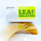 Gold Leaf Gelatin Sheets, 500 Sheets, 200 Bloom, Champion Leaf Gelatine, 1/KG (2.2/Lbs) [100% USA Owned Family Business]