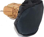 2 Pairs Non Slip waterproof Reusable shoe Covers for contrators and Carpet Floor Protection, Machine Washable. MEDIUM