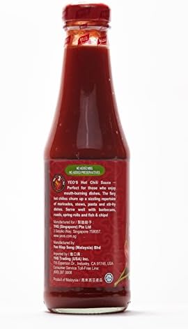 Yeo's Chili Sauce (Hot Chili Sauce) Pack of 2