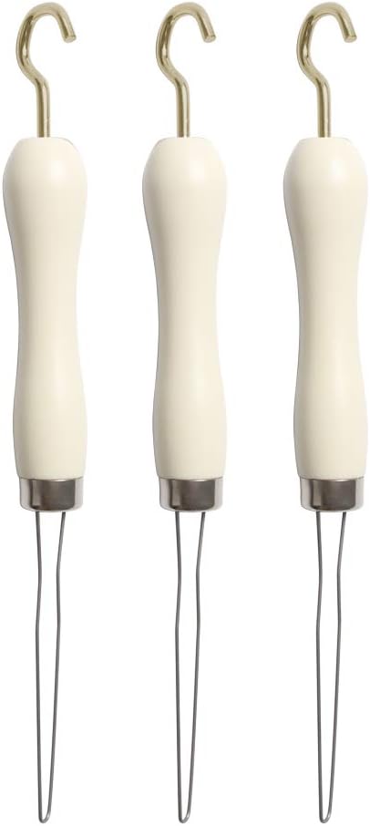Grip Button Hook Helper Shirt Collar Buttoner Jeans Easy Buttoner Button Hook Aid Tool Lightweight Built-up Dressing Aid for Arthritis (with Hook)