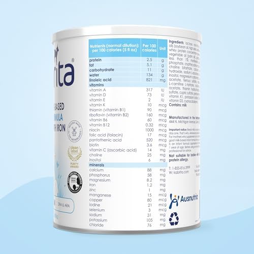 Kabrita Goat Milk-Based Infant Formula Powder, Designed for Gentle Digestion, Gentle Alternative to Cow’s Milk, with Iron, DHA, ARA & Prebiotics, for Infants 0–12 Months, Non-GMO, 28 oz