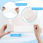 Nuanchu 30 Yards Pre-wrap Athletic Tape Pre Wrap Athletic Foam Underwrap Tape Foam Underwrap Bandage for Hair Soccer Sports Wrists Elbows Knees Ankles 2.76 Inches(White)
