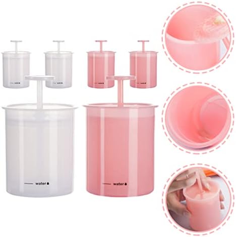 Facial Foam Cup 6pcs Manual Foam Maker Rich Cream Bubble Maker Portable Foamer Cup Face Wash Skin Care Tools for Home Travel