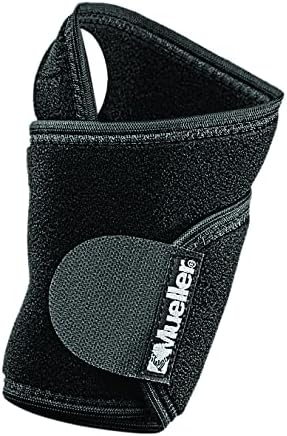 MUELLER Sports Medicine Adjustable Wrist Support, Wrist Pain Relief Support for Men and Women, Ideal for Carpal Tunnel, Tendinitis, Arthritis, Black, One Size