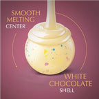 Lindt LINDOR Birthday Cake White Chocolate Truffles, White Chocolate Candy with Smooth, Melting Truffle Center, 5.1 oz. Bag