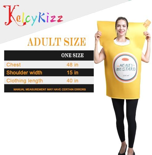 Adult Ketchup Mustard Costume Halloween Party Seasoning Bag Costumes