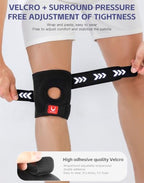 Knee Brace for Women Men Knee Braces for Knee Pain ACL MCL Arthritis Joint Pain Relief, Adjustable Compression Sleeve Patellar Tendon Support Strap