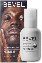 Bevel Pre Shave Oil for Men with Castor Oil, Olive Oil and Tea Tree Oil, Helps Soften Hair and Protect Skin from Irritation and Razor Burn, 2 Fl Oz