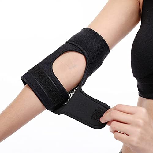Self Heating Magnetic Therapy Arm Elbow Braces for Men & Women, Arm Support Forearm Pain Relief Pads Braces for Tendonitis, Tennis & Golfers Elbow Treatment, Arthritis, Workout, Weight lifting Black