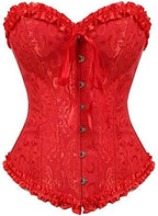 EVAbaby Women Sexy Floral Boned Corset Overbust Body Shaper Bustier