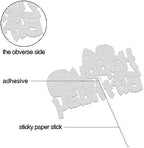 Sushi Happy Birthday Cake Topper Black Glitter Baby Shower Cake Decoration Sushi Themed Party Supplies