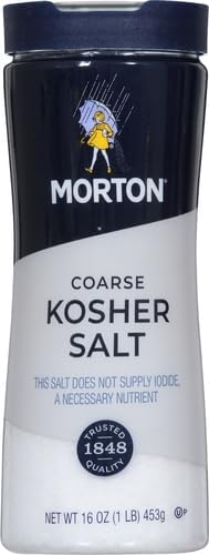 Morton Kosher Salt, Coarse, 16 Ounce