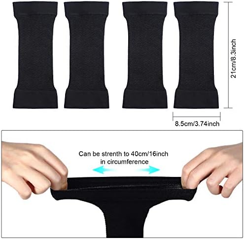 SATINIOR 2 Pairs Arm Shapers for Plus Size Women, Upper Arm Sleeves Wraps Slim Arm Compression Sleeve for Arms