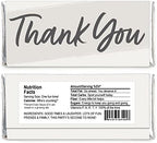 Big Dot of Happiness Champagne Elegantly Simple - Candy Bar Wrapper Guest Party Favors - Set of 24