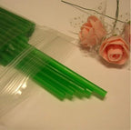 50 Plastic 150mm (6") x 3.5mm Green Lollipop Sticks for Cake Pops or Lollipop Candy