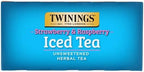 Twinings, Tea Iced Herbal Strawberry Raspberry, 72 Count