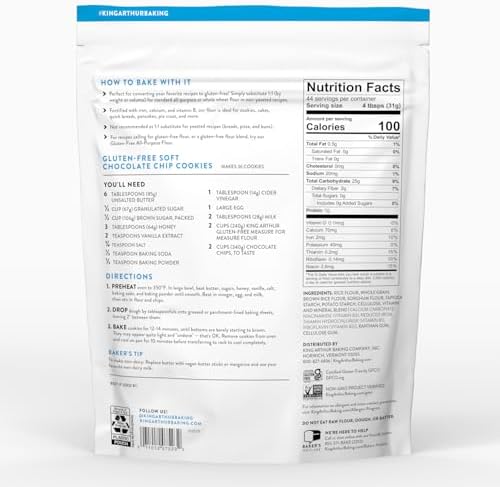 King Arthur Gluten Free Pizza Flour: Crispy Neapolitan-Style Crust - 32 oz Box, Perfect for GF Baking, Celiac-Friendly, 00 Pizza Dough Mix