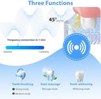 KUOLAO U-Shaped Toothbrush for Adults - 360° Teeth Whitening & Mouth Cleansing, Hands-Free Gums Protection - Fast Charging & LED Light - Waterproof IPX7