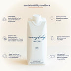 Everybody Water, Boxed Water, Premium Filtered Still Waters, 12 Pack Reverse Osmosis, Bulk Eco-Friendly, BPA Free, Fully Recyclable Plant Based Carton - Certified Woman Owned 16.9 Fl Oz / 500ml Carton (Pack of 12)