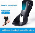 Foot Drop Orthosis Ankle Foot Drop AFO Brace Orthosis Splint, Adjustable Foot Drop Brace Stability Support Pads, for Night and Day Pain Relief and Relieve Pressure