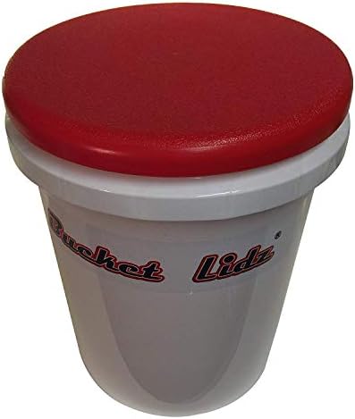 Bucket Lidz 3 Pack Plastic Lid for Storage, and Seating - Easy Snap On & Off - Perfect for Car Wash, Tools, Sports, and Gardening- Fits 3.5, 5, & 6 Gallon Made in The USA