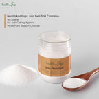 HealthAndYoga™ Jala Neti Salt Jar (300 GMS or 10 oz) - Non-Iodised, Pure Grade Sodium Chloride -Safe Hygienic Saline Solution for Yogic Nasal Wash – Clears Blocked Mucus - Use with Neti Pots