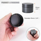 Portable Daily Pill Case, Heavy Duty Aluminium Alloy Round Pill Box, Waterproof Travel Pill Organizer, Pocket Purse Medicine Vitamin Holder EDC Container for Outdoor Camping Working