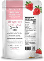 Safe + Fair Strawberry Shortcake Granola – Gluten-Free, Dairy-Free & Vegan Snack – Allergen-Free, Non-GMO, and No Artificial Ingredients - 12oz