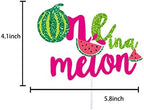 One in a Melon Cake Topper for Watermelon 1st Birthday Party Decorations