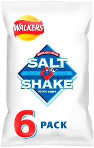 Walkers Salt and Shake Multipack Crisps, 6 x 24 g