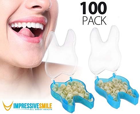 100 PCS Mixed Dental Temporary Crown Kit Anterior Front & Molar Posterior 50 of each