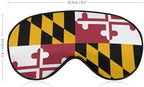 Flag of Maryland Sleep Mask Adjustable Blackout Night Eye Cover for Travel Work
