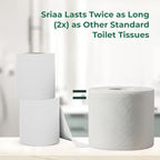 Tree-Free 100% Bamboo Premium Toilet Paper-24 Premium Mega Rolls, Ultra Soft & Strong 3-Ply 300 Sheets Per Roll-Eco-Friendly, Plastic-Free, Septic Safe Tissue, We Save Trees.