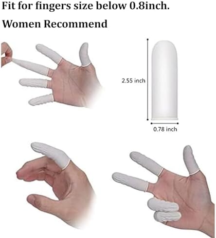 Cuttte (Approx. 330 PCS Latex Finger Cots, Medium Finger Gloves Protectors Disposable, Thumb Covers Protector for Fingertips