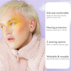 Jayine 2 Pairs Ear Plugs for Sleeping, Soft Full Silicone Ear Plugs for Noise Reduction 25dB, Reusable Hearing Protection Earplugs for Concert, Focus, Noise Sensitivity, 8 Ear Tips in S/M/L - Pink