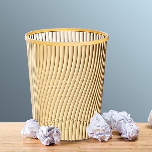 Dorm Trash Can, 2 Gallon Durable Easy to Clean Round Plastic Wastebasket,Trash Bin Garbage Bin,Slim Profile Garbage Cans for Office,Compact Spaces,Bathroom,Bedroom,Dorms,Kitchen