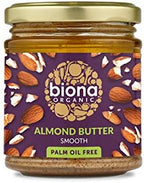 Biona Organic Almond Butter Smooth 170g-4 Pack