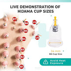 [100 Pack] Bulk Cupping Set for Massage Therapy - B1 B2 B3 B4 B5 B6 B7 U4 U5 - B6 (1.33 in) - Wholesale Professional Cupping Therapy Set, Cuppings Massage Kit, Physical Therapy Kit [No Pump Included]
