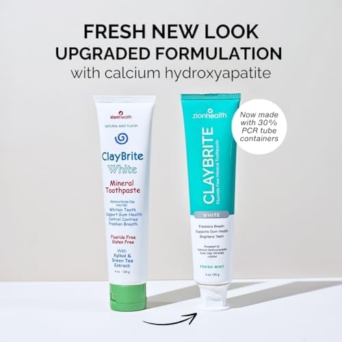 Zion Health ClayBrite Mineral Toothpaste 4 oz White