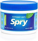 Spry Xylitol Peppermint Sugar Free Candy - Promote Oral Health, Increase Saliva Production, Stop Bad Breath, Non-GMO, Gluten-Free, 240 Count (Pack of 1)