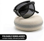 1 pair foldable sunglasses + case