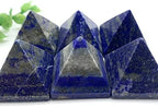 Crystal Healing Meditation Decoration Natural Blue Lapis Lazuli Stone Quartz Crystal Pyramid Reiki Energy Tower Home Ornaments Healing Decoration Stones Home Decor Beautiful Gifts