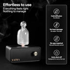 Waterless Essential Oil Diffuser, Nebulizing Cold Air Scent Diffuser for Home, 700 Sq. Ft., Portable Glass Waterless Diffuser for Large Room, Cordless Rechargeable, Smart, Hotel-Style