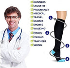 zuoge 3 Pairs Compression Socks Pack - Best Medical, Nursing, Travel & Flight Socks - Running & Fitness - 15-20mmHg