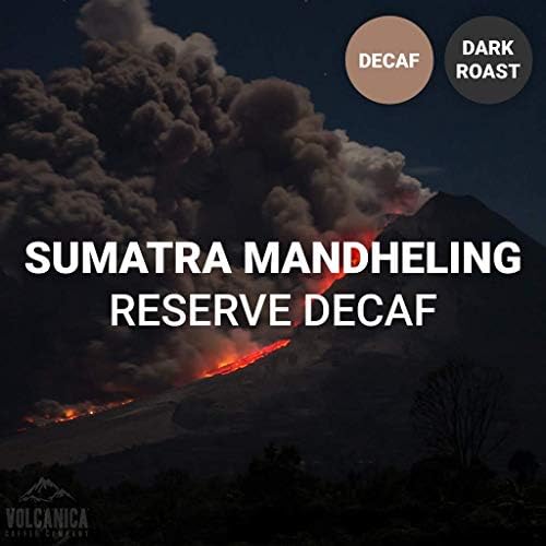 Sumatra Mandheling Decaf Coffee, Dark Roasted, Whole Bean, Fresh Roasted, 16-ounce